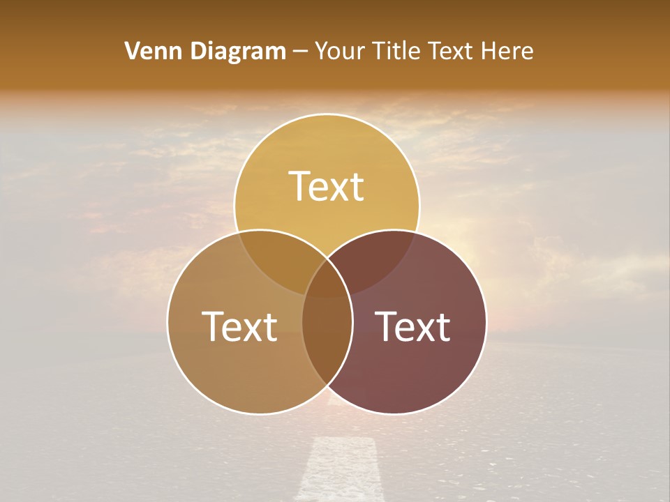 Sunset Beach Portrait PowerPoint Template