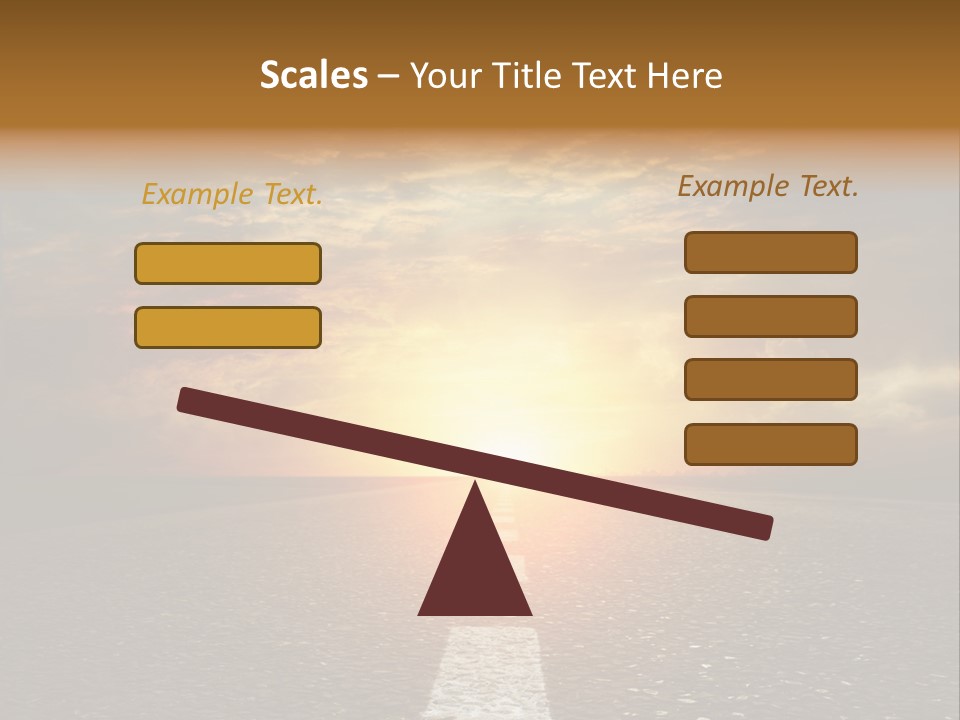 Sunset Beach Portrait PowerPoint Template