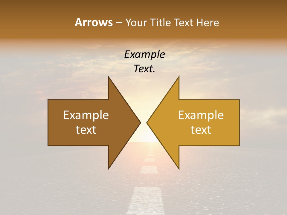 Sunset Beach Portrait PowerPoint Template