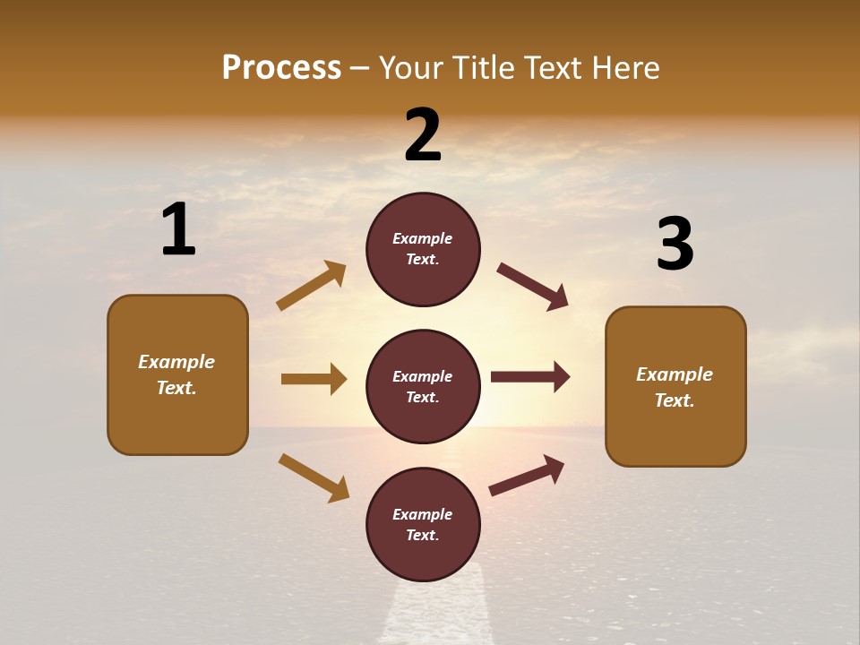 Sunset Beach Portrait PowerPoint Template