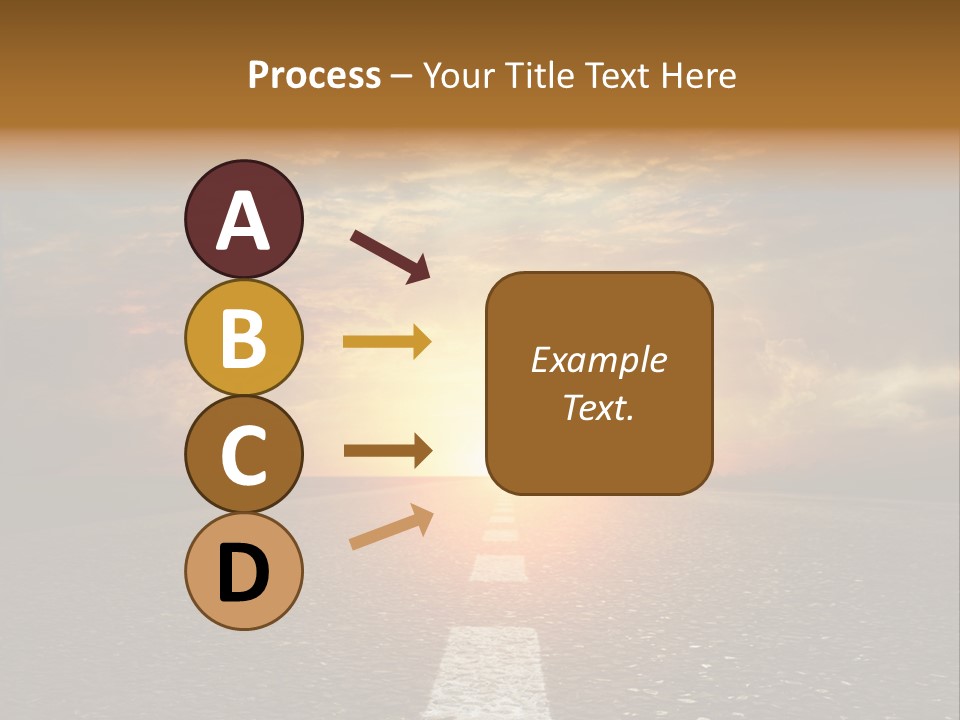 Sunset Beach Portrait PowerPoint Template