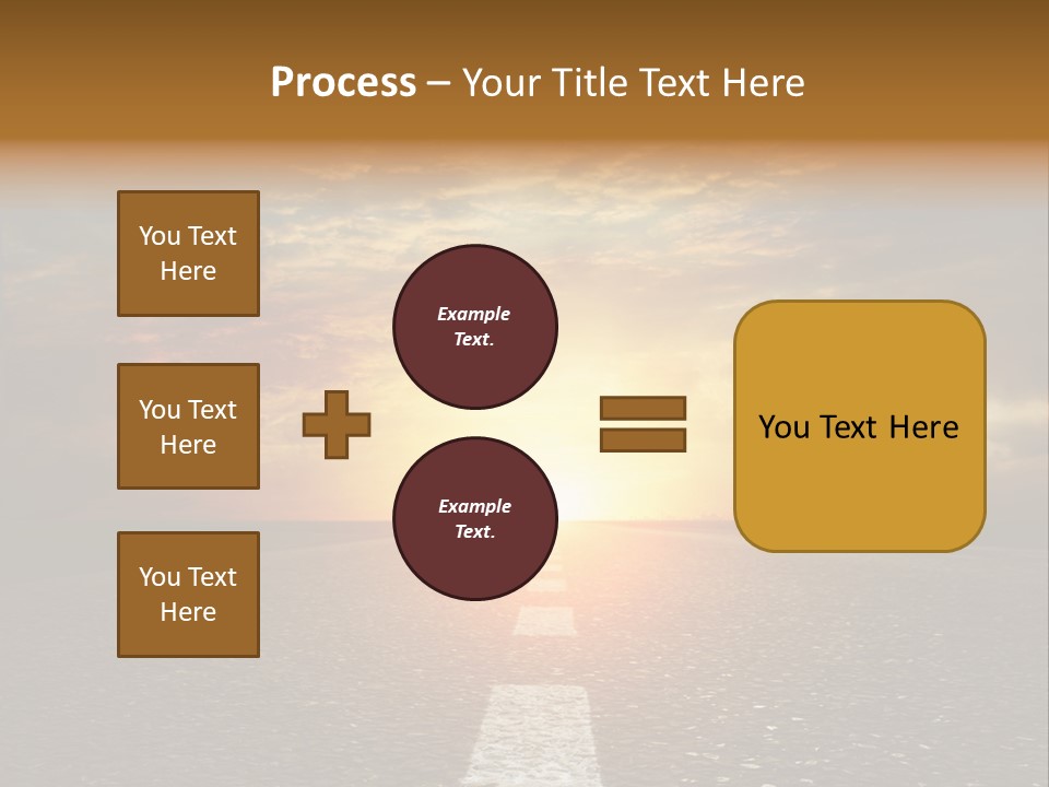 Sunset Beach Portrait PowerPoint Template