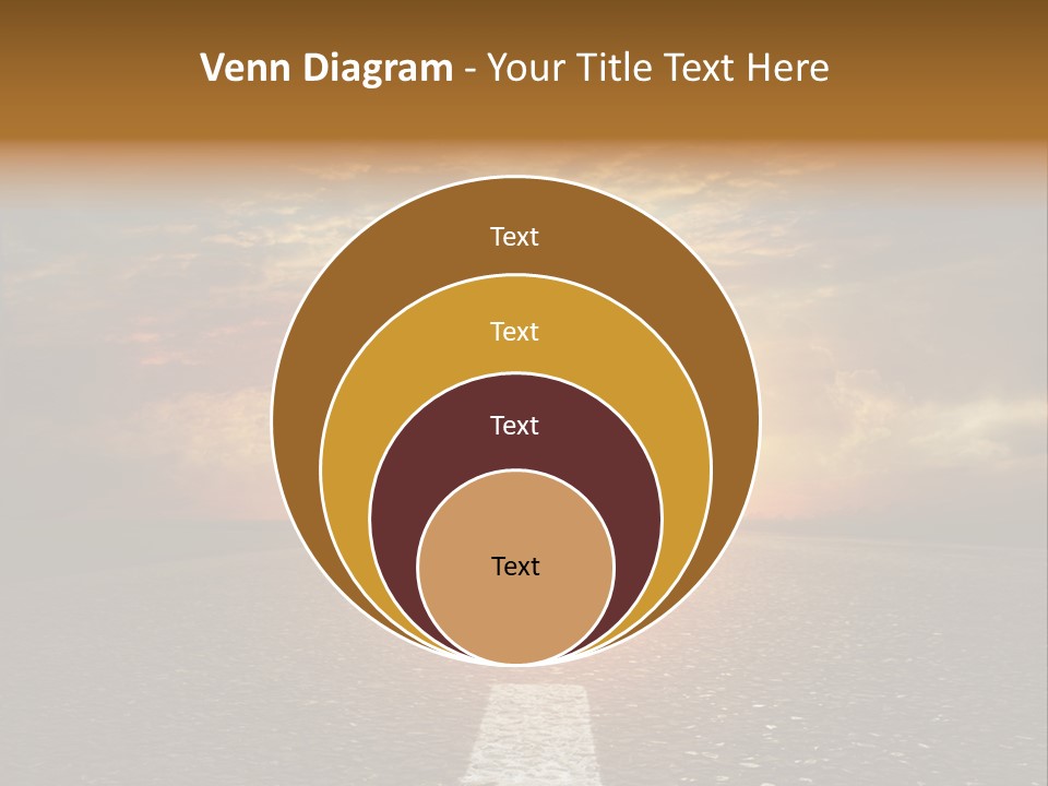 Sunset Beach Portrait PowerPoint Template