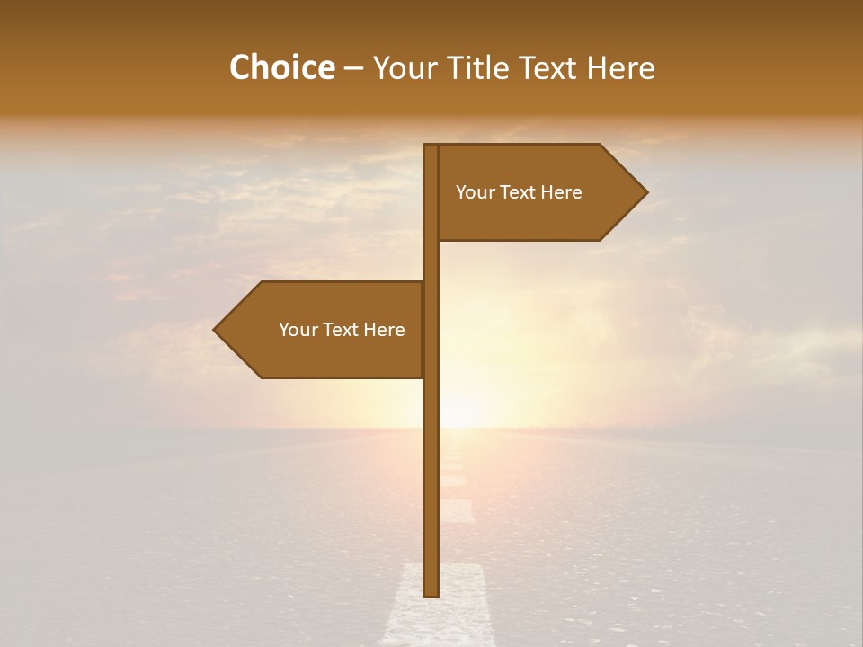 Sunset Beach Portrait PowerPoint Template