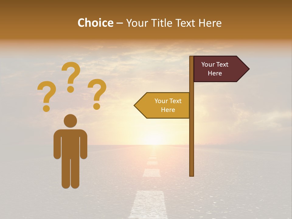 Sunset Beach Portrait PowerPoint Template