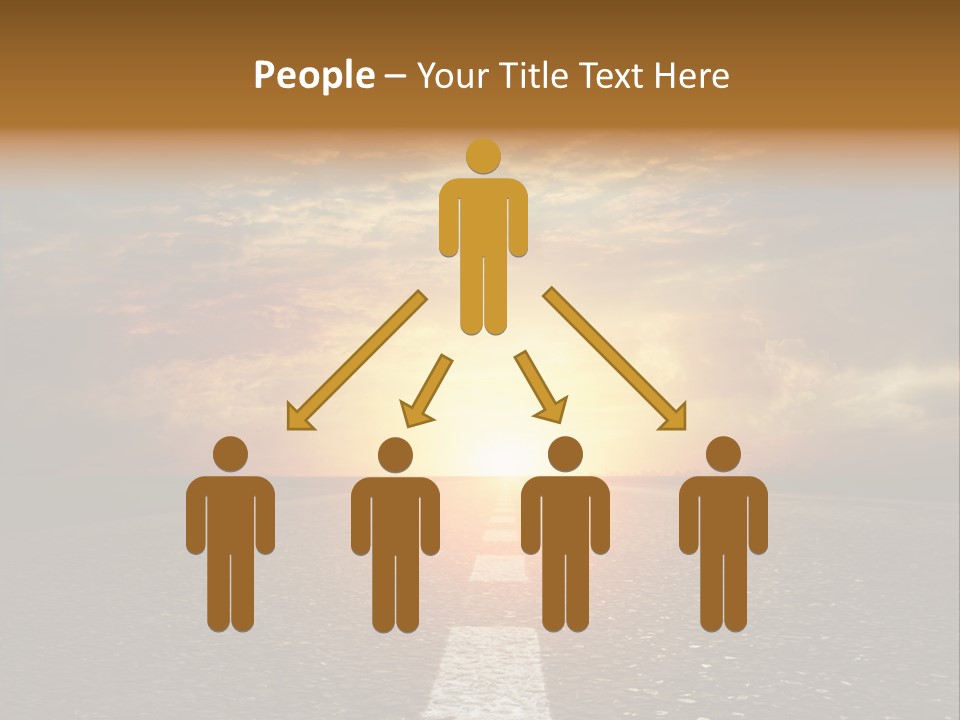 Sunset Beach Portrait PowerPoint Template