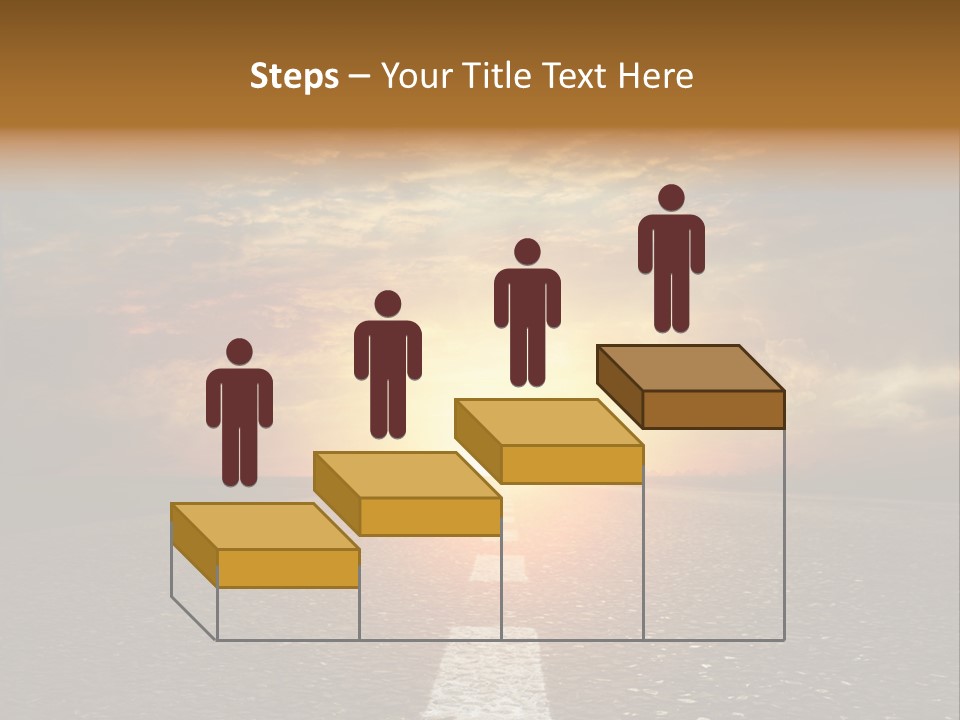 Sunset Beach Portrait PowerPoint Template