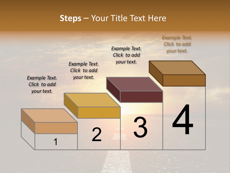 Sunset Beach Portrait PowerPoint Template