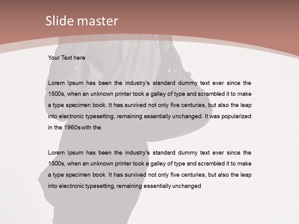 Sad Wellness Pensioner PowerPoint Template