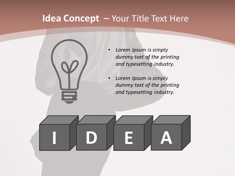 Sad Wellness Pensioner PowerPoint Template