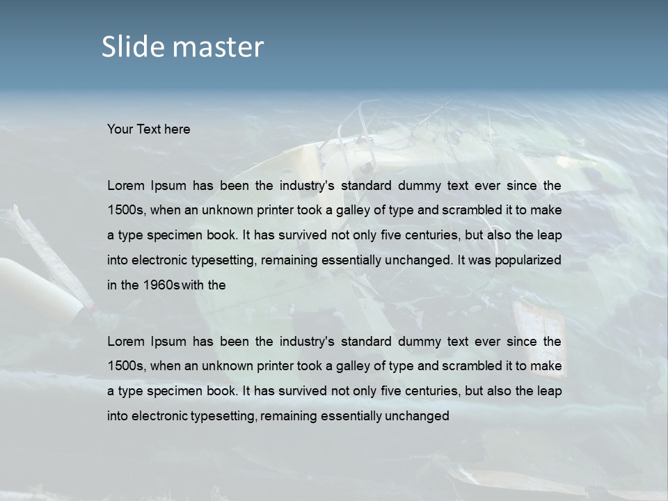 Ocean Single Mother PowerPoint Template