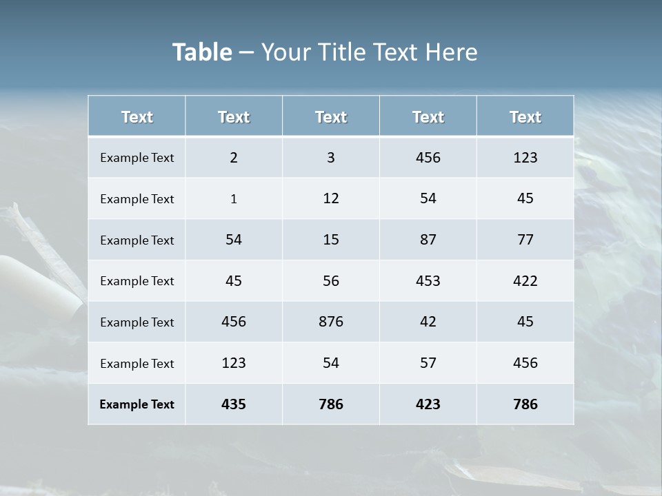 Ocean Single Mother PowerPoint Template
