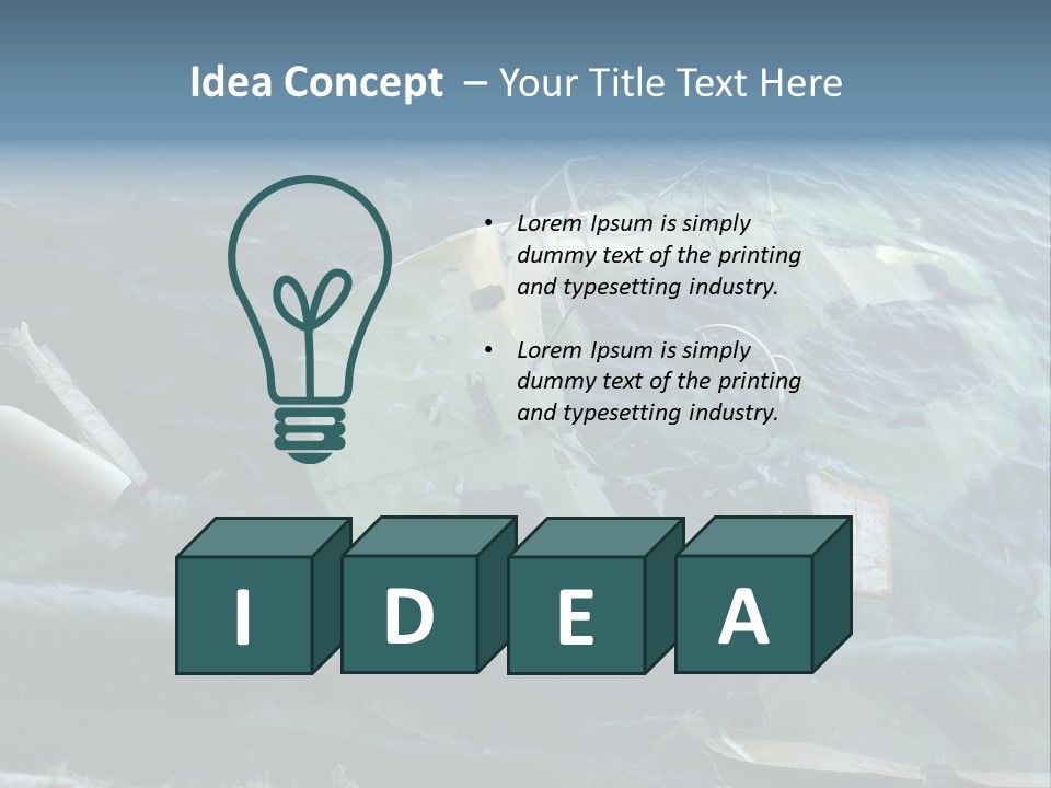 Ocean Single Mother PowerPoint Template