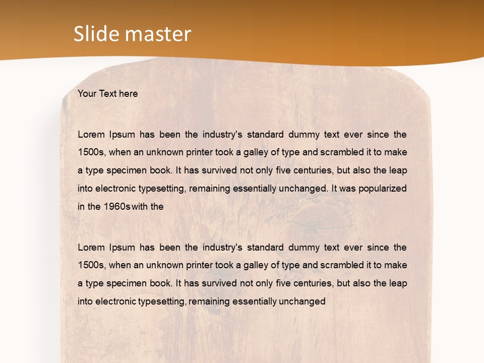 Single Peaceful Coast PowerPoint Template