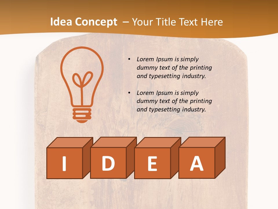 Single Peaceful Coast PowerPoint Template