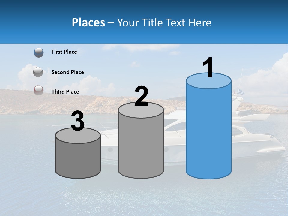 Senior Elderly Ocean PowerPoint Template