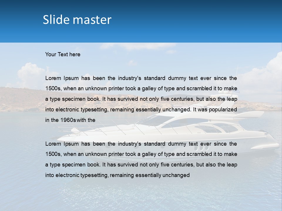 Senior Elderly Ocean PowerPoint Template