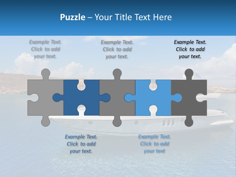 Senior Elderly Ocean PowerPoint Template