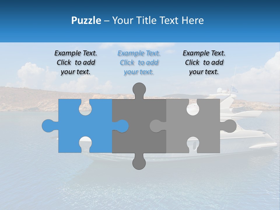 Senior Elderly Ocean PowerPoint Template