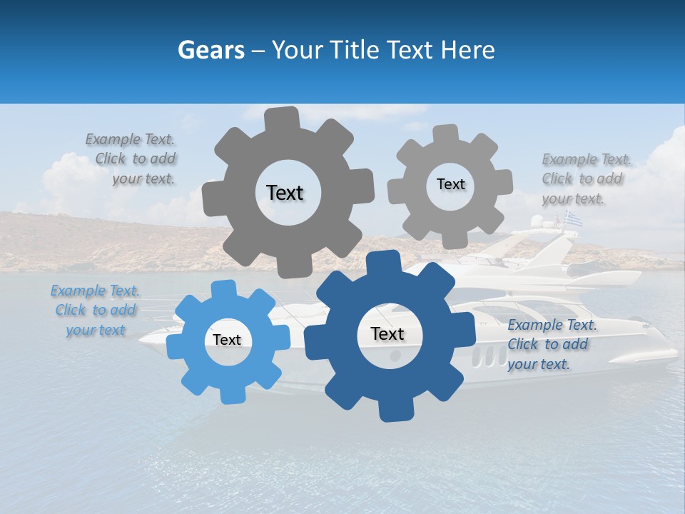 Senior Elderly Ocean PowerPoint Template