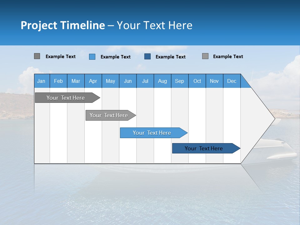 Senior Elderly Ocean PowerPoint Template