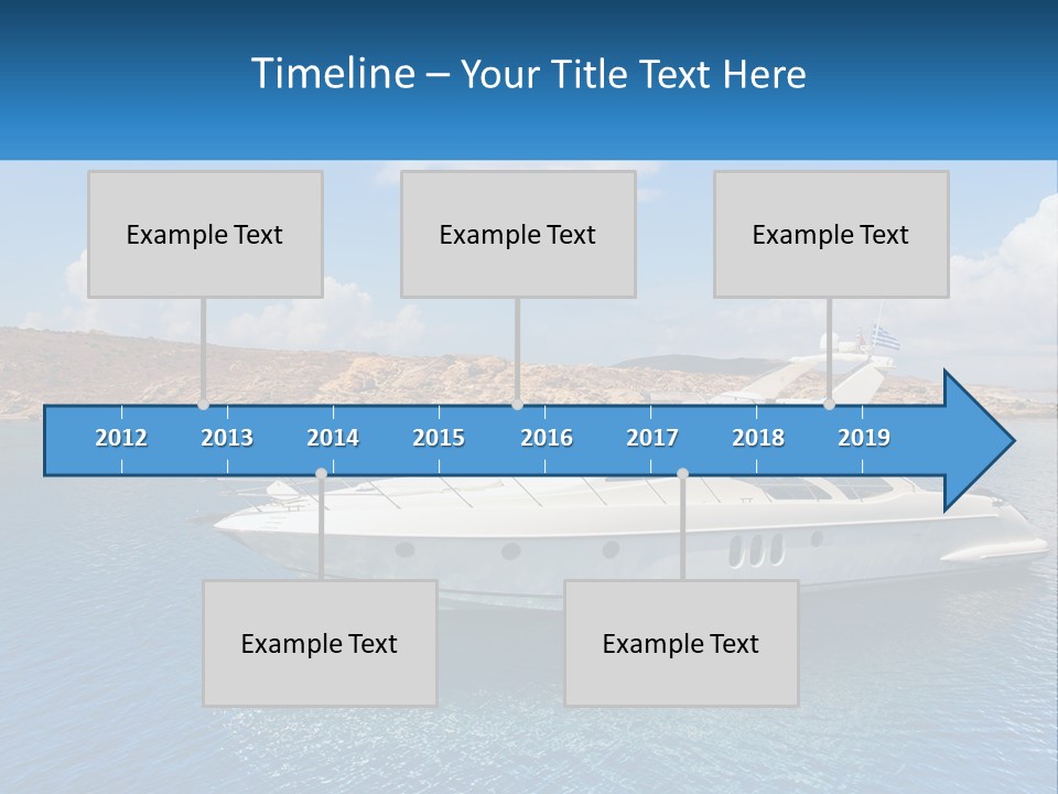 Senior Elderly Ocean PowerPoint Template