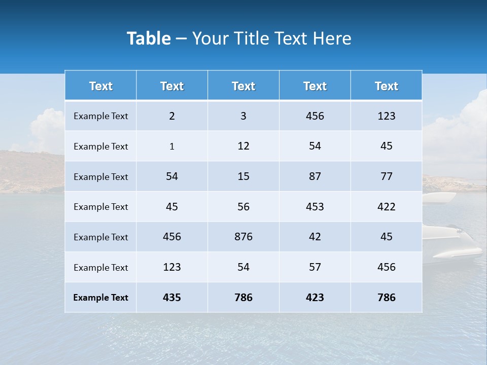 Senior Elderly Ocean PowerPoint Template