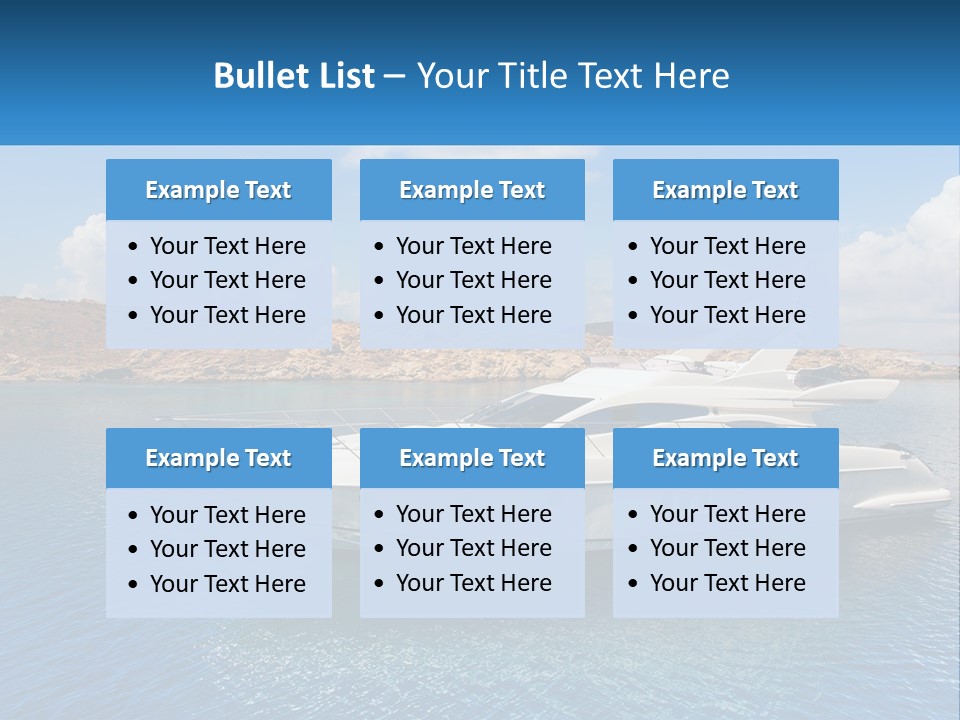 Senior Elderly Ocean PowerPoint Template