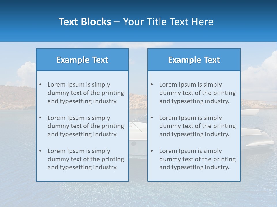 Senior Elderly Ocean PowerPoint Template