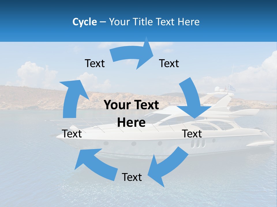 Senior Elderly Ocean PowerPoint Template