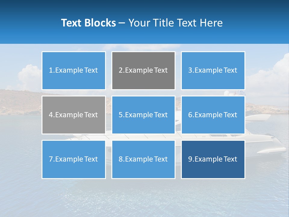 Senior Elderly Ocean PowerPoint Template