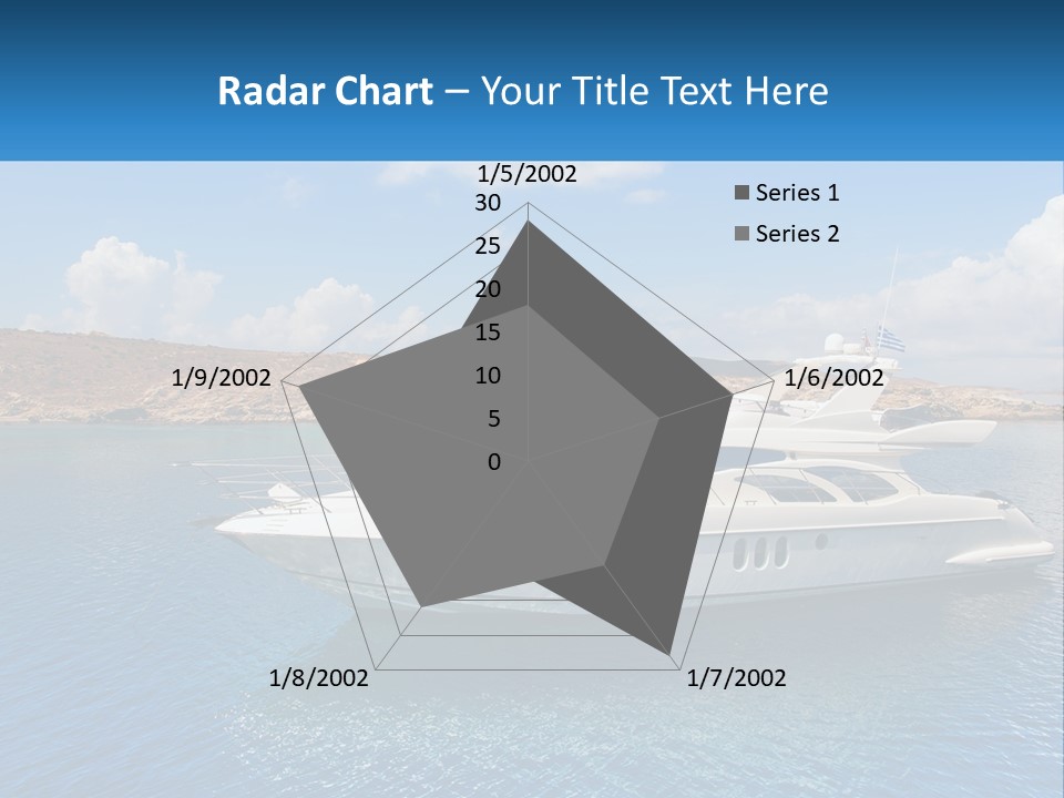 Senior Elderly Ocean PowerPoint Template