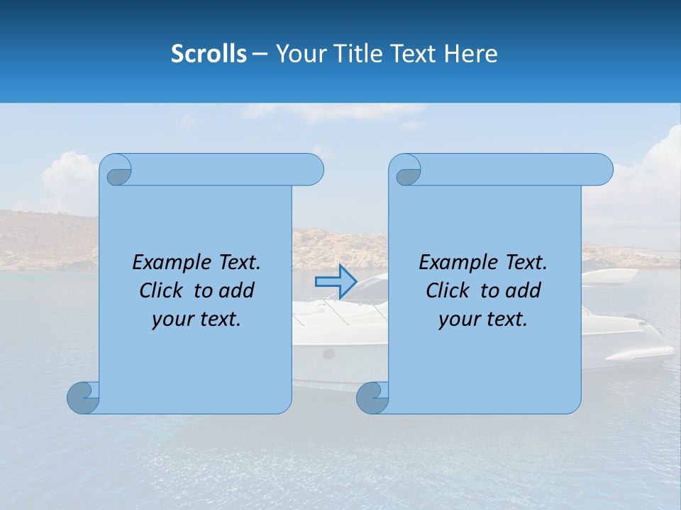 Senior Elderly Ocean PowerPoint Template