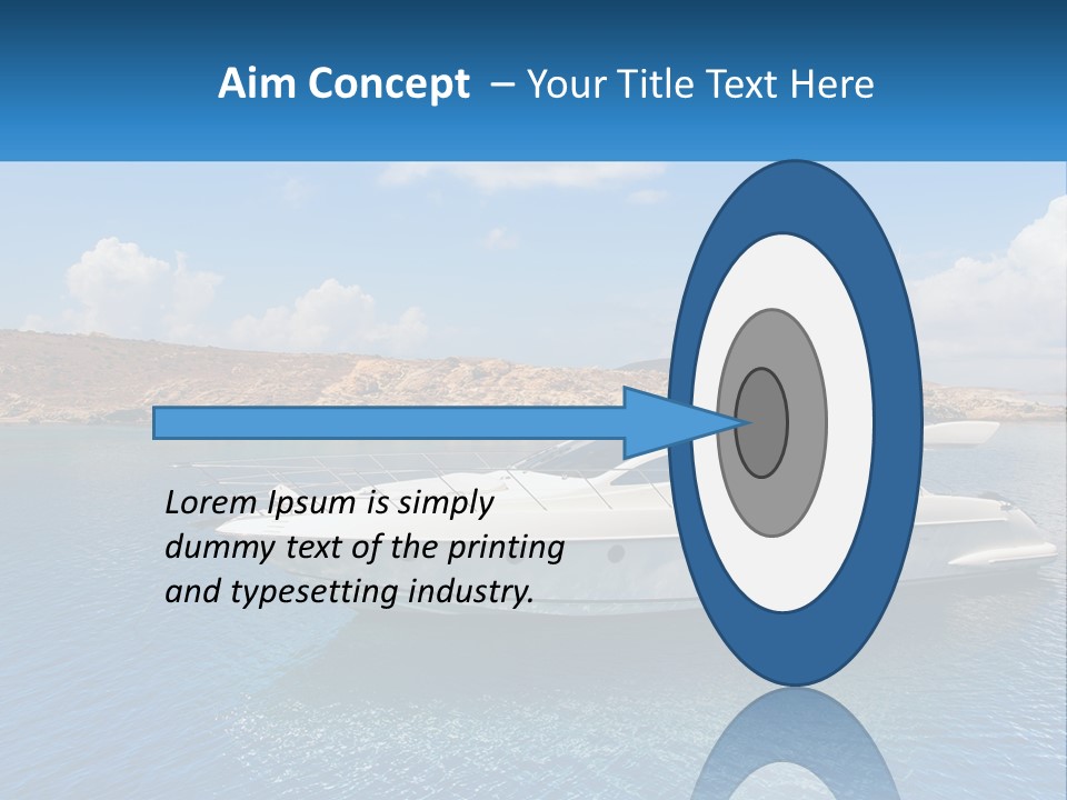 Senior Elderly Ocean PowerPoint Template