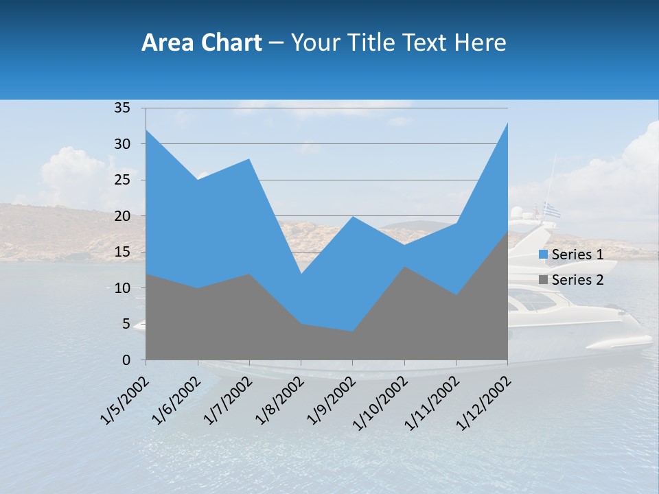 Senior Elderly Ocean PowerPoint Template