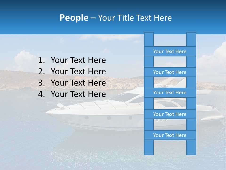 Senior Elderly Ocean PowerPoint Template