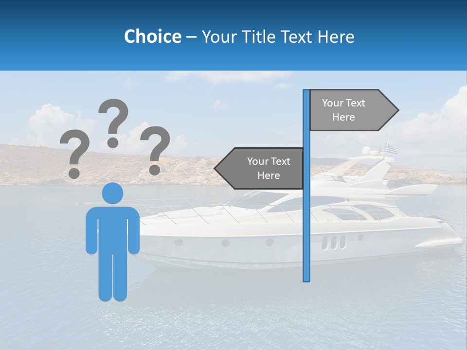 Senior Elderly Ocean PowerPoint Template