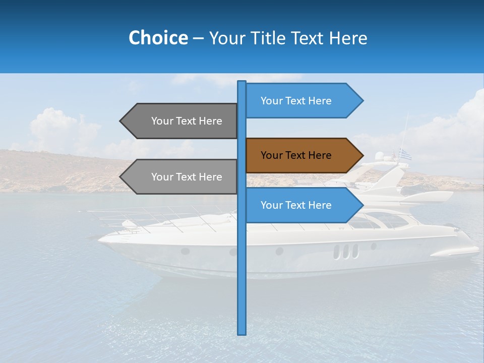 Senior Elderly Ocean PowerPoint Template