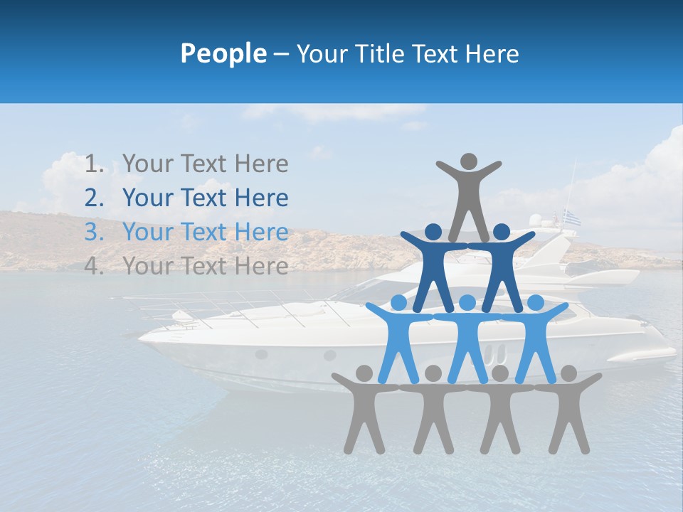Senior Elderly Ocean PowerPoint Template