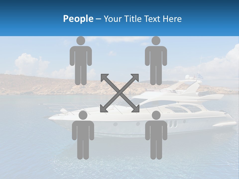 Senior Elderly Ocean PowerPoint Template