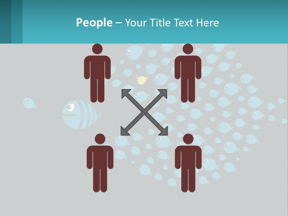 Old Woman Standing PowerPoint Template