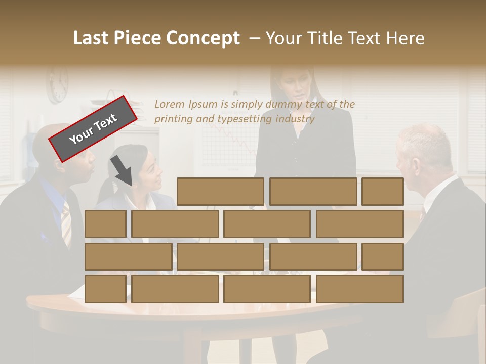 Single Older Wave PowerPoint Template
