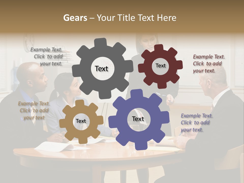 Single Older Wave PowerPoint Template