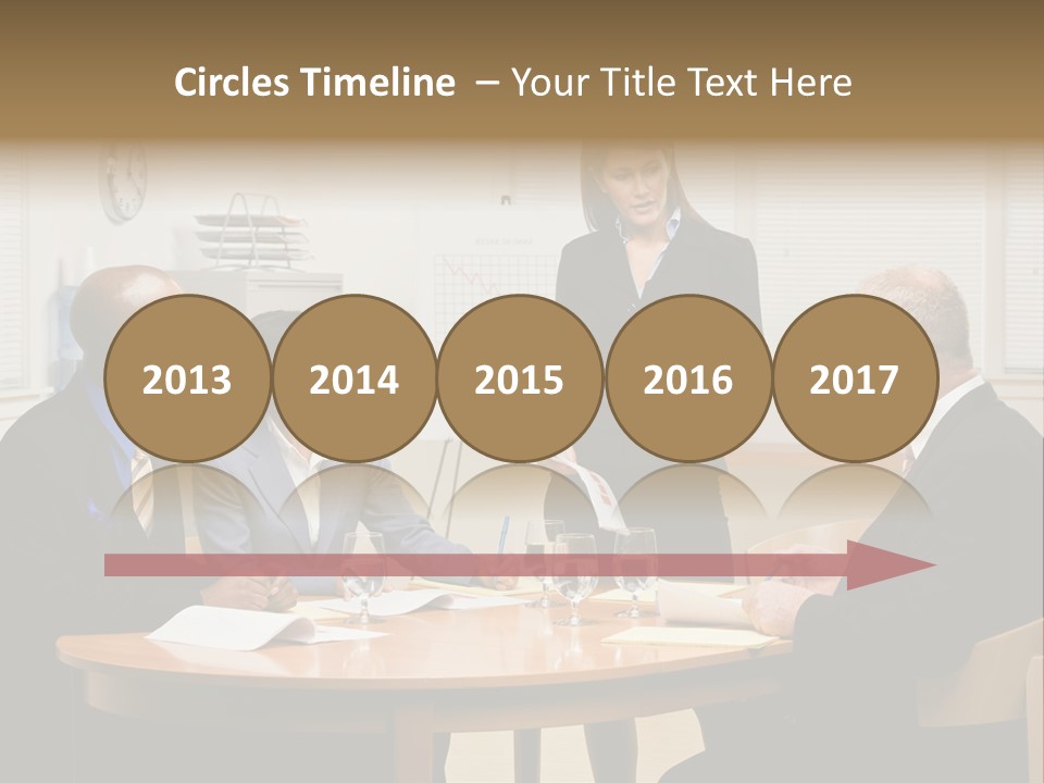 Single Older Wave PowerPoint Template