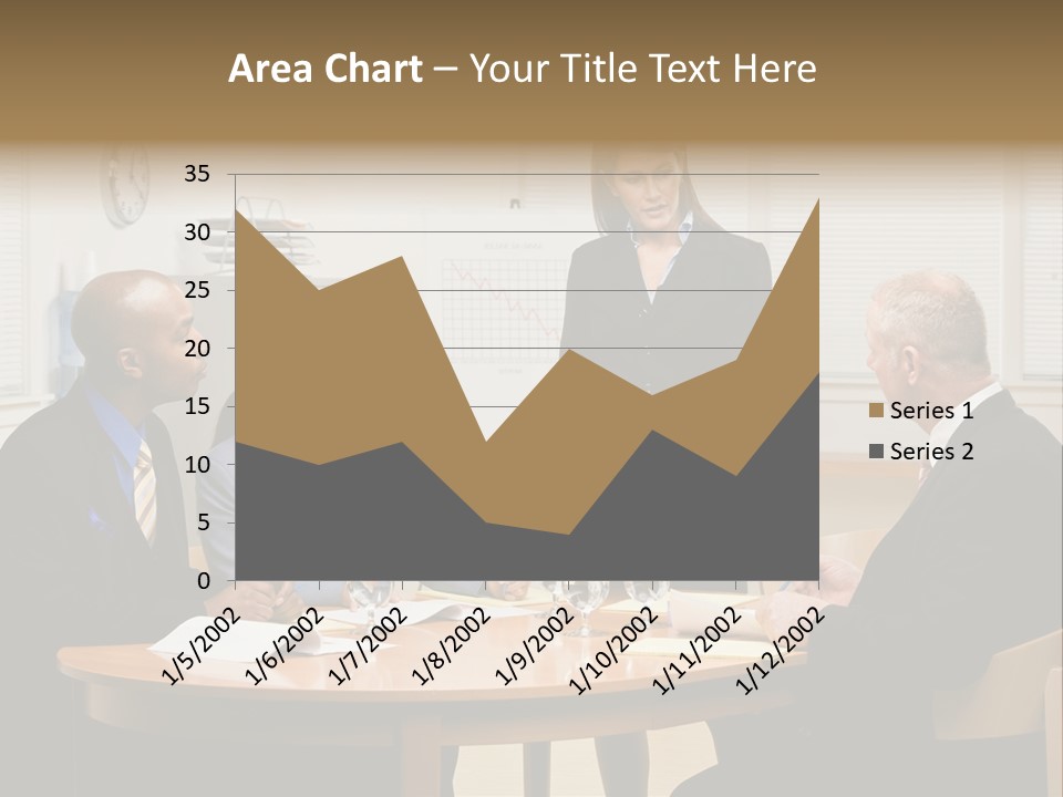 Single Older Wave PowerPoint Template