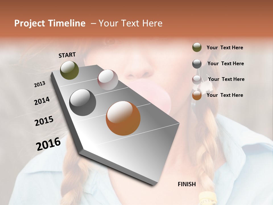 Beach Family Older PowerPoint Template