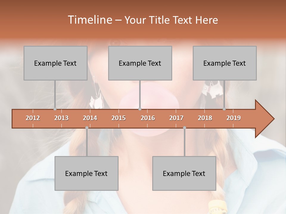 Beach Family Older PowerPoint Template