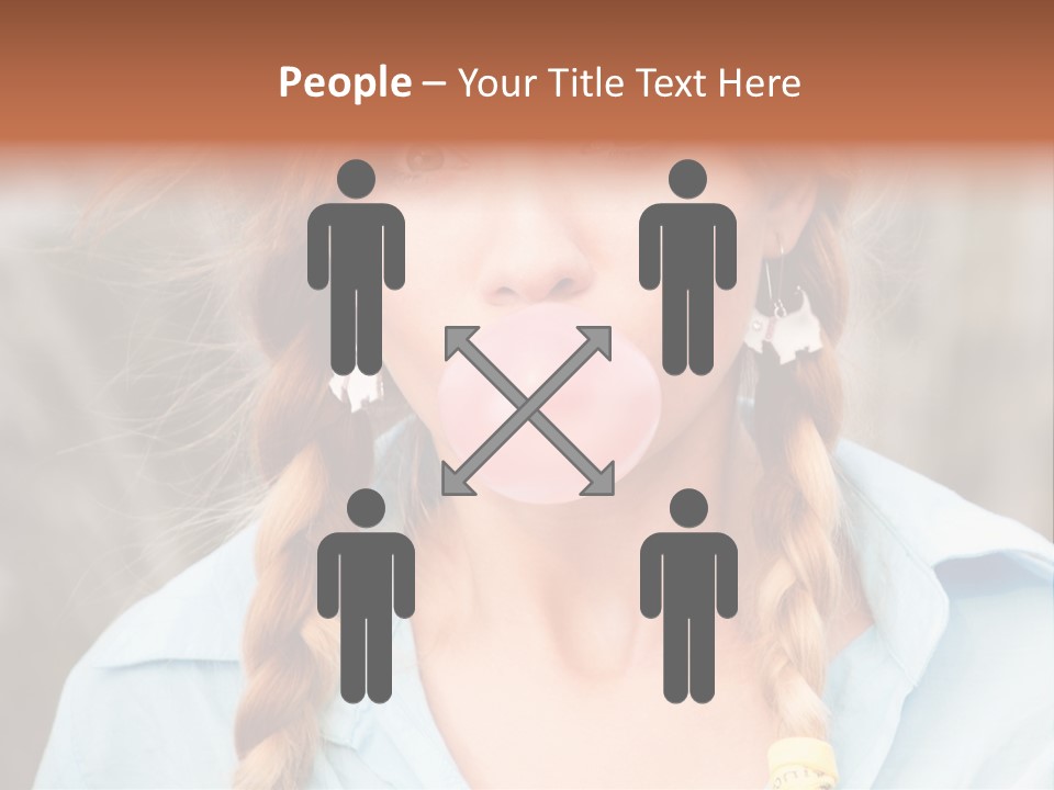 Beach Family Older PowerPoint Template