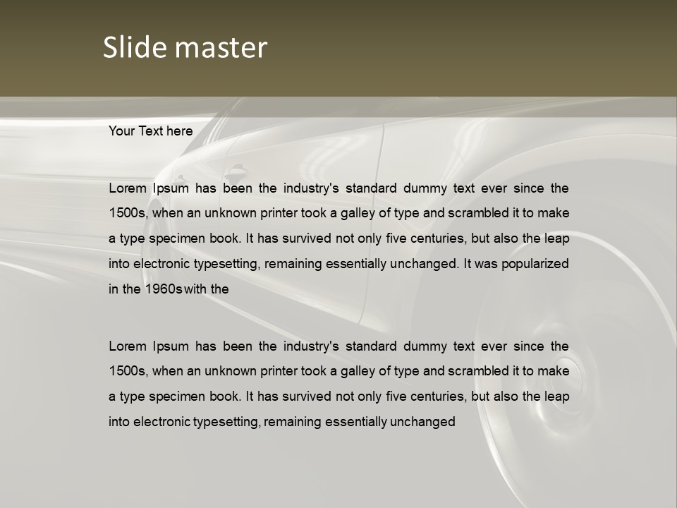 Senior Pensioner Old PowerPoint Template