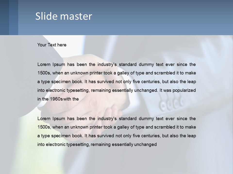 Old Sand Standing PowerPoint Template